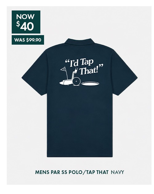 MENS PAR SS POLO/TAP THAT NAVY