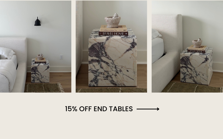 15% OFF END TABLES