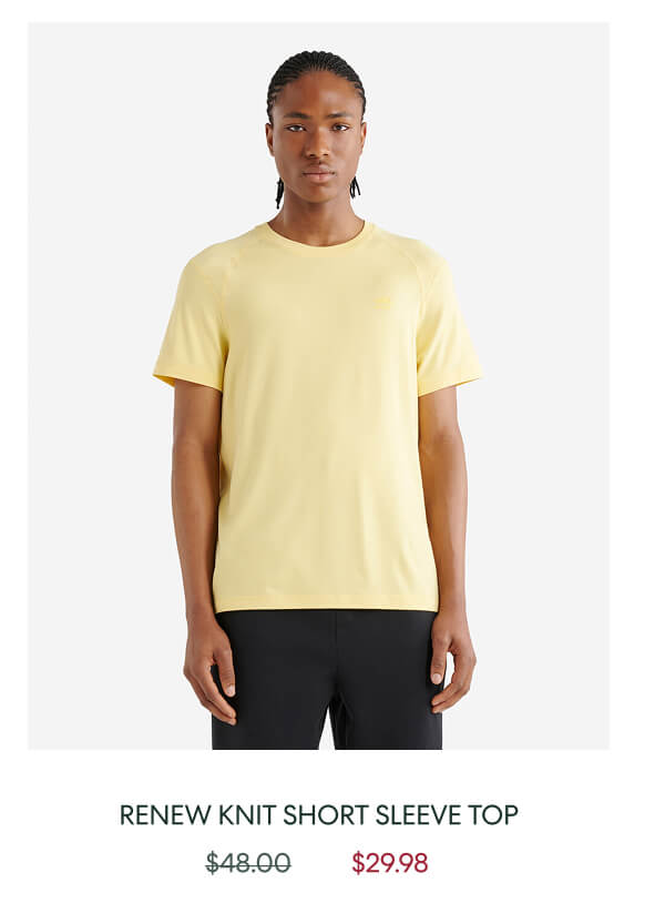 Renew Knit Short Sleeve Top