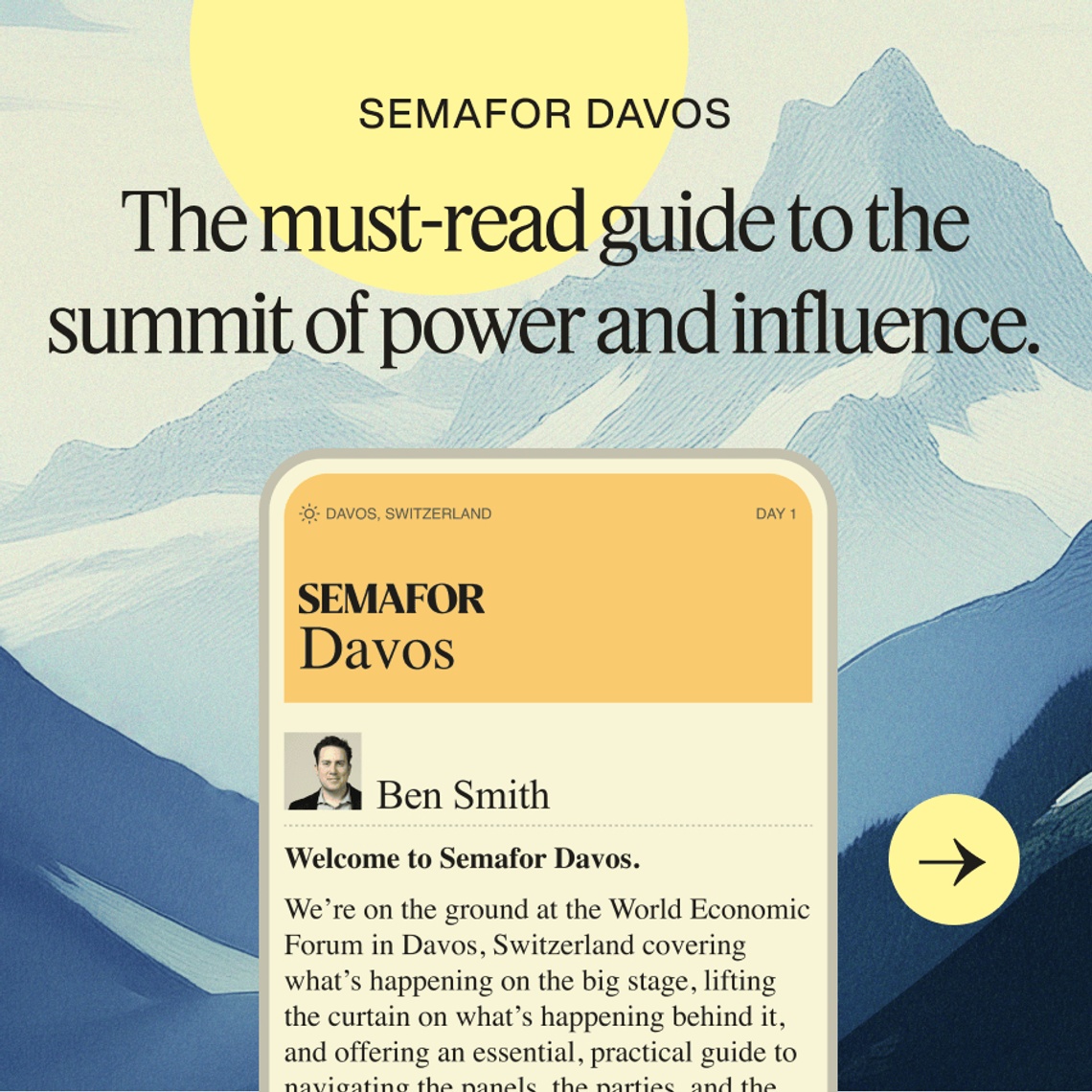 Semafor Davos graphic