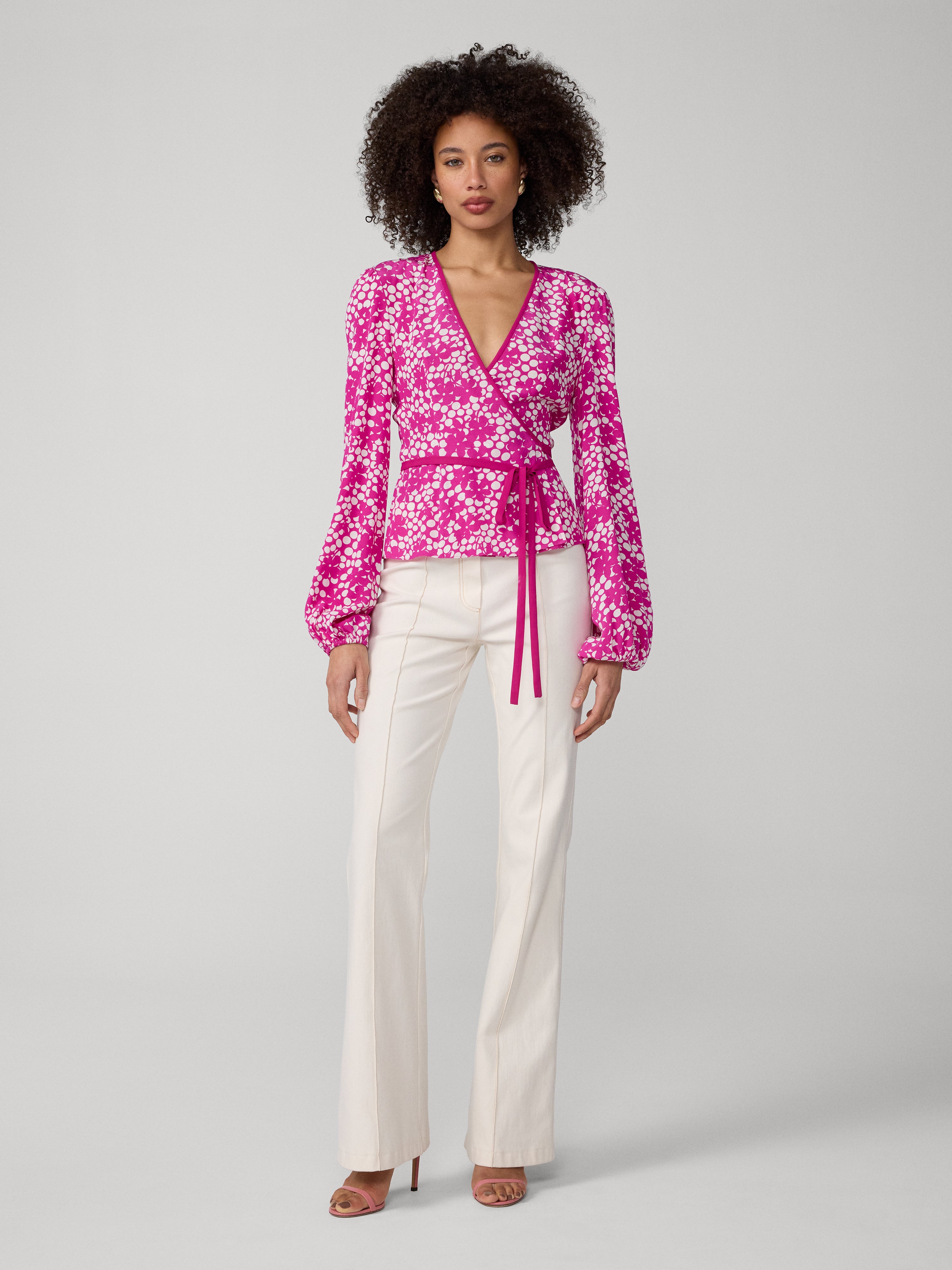 Image of Flora Wrap Top