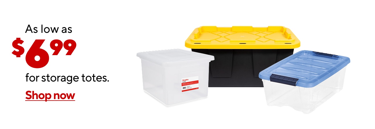 As low as $6.99 Storage Bins