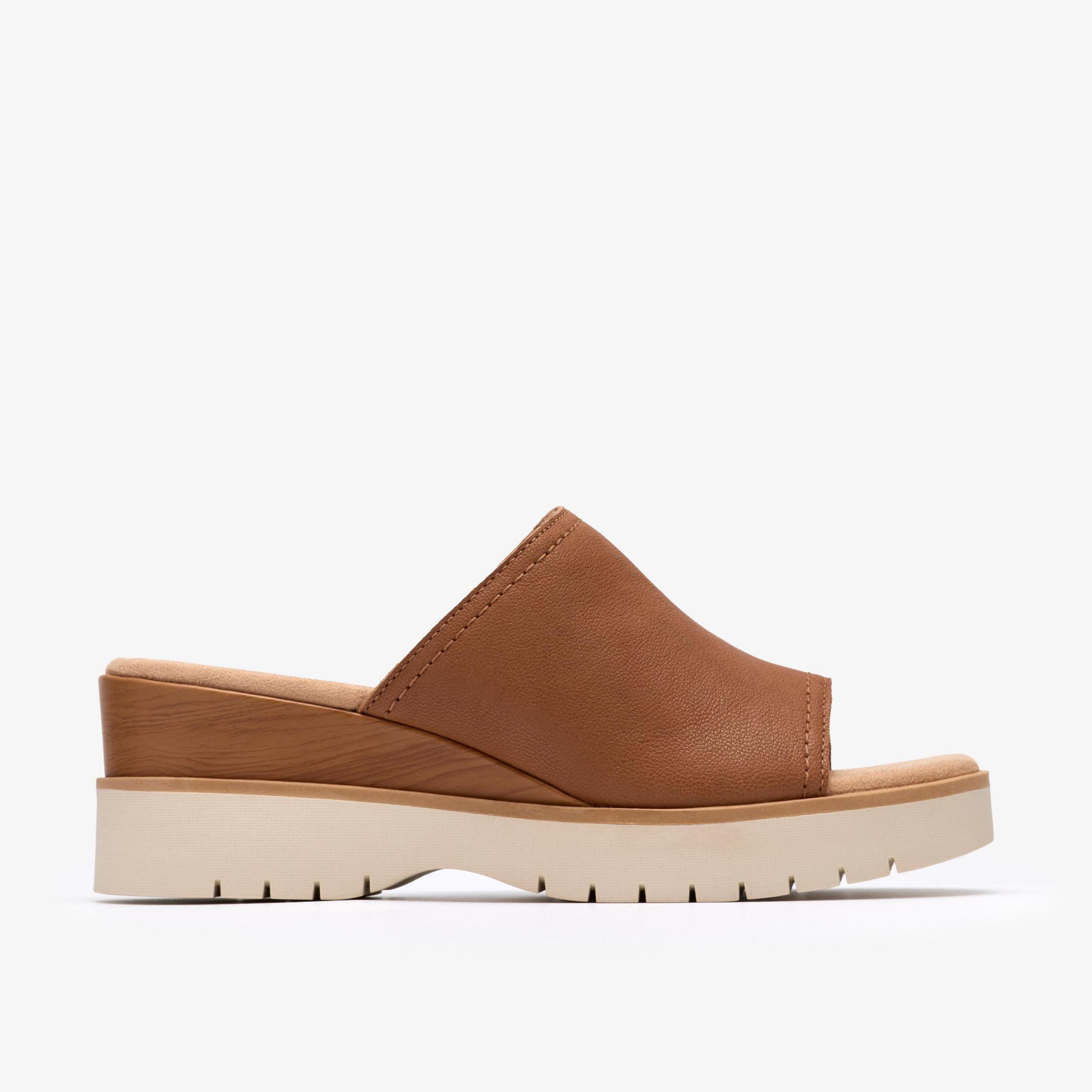 Shop Diaz Slide Tan Leather