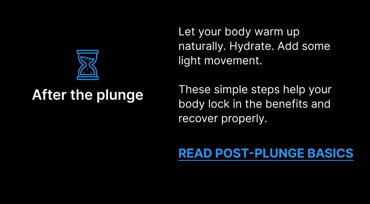 After the plunge