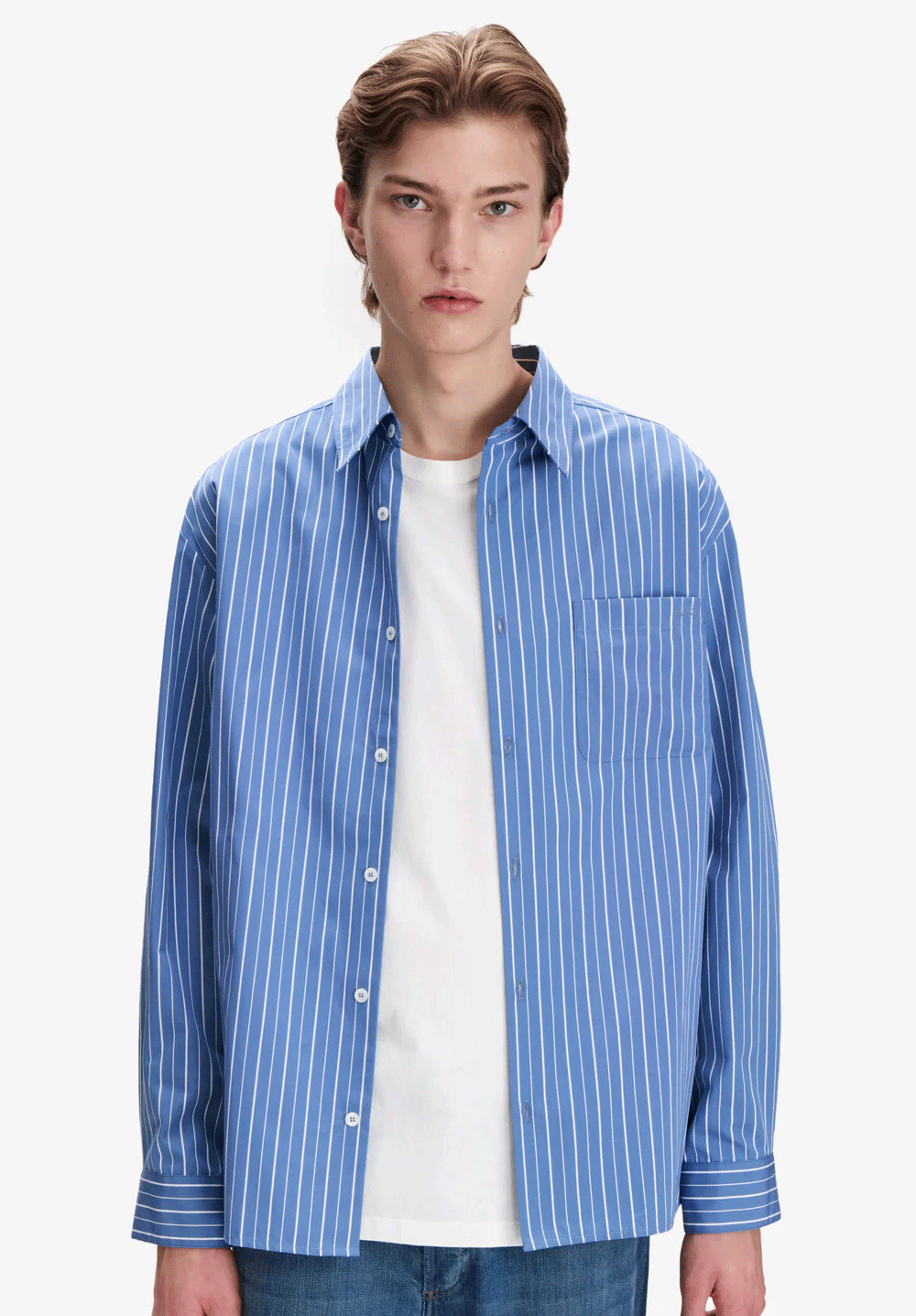 A.P.C. shirts on rocks GIF