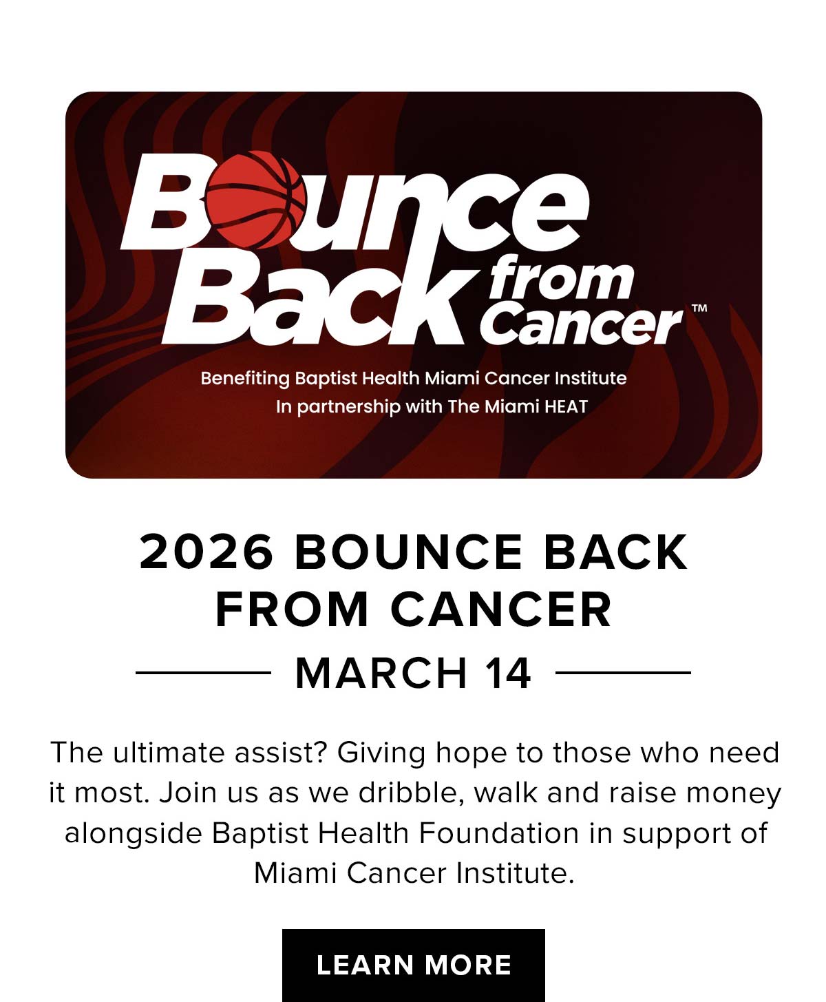 Baptist Health | Bounce Back from Cancer | Signup Now