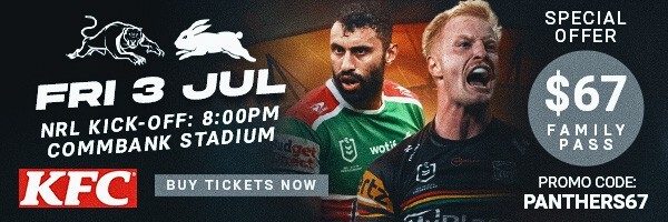 Secure your tickets to Panthers v Rabbitohs