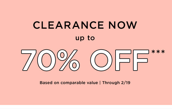 Clearance - up to 70% off