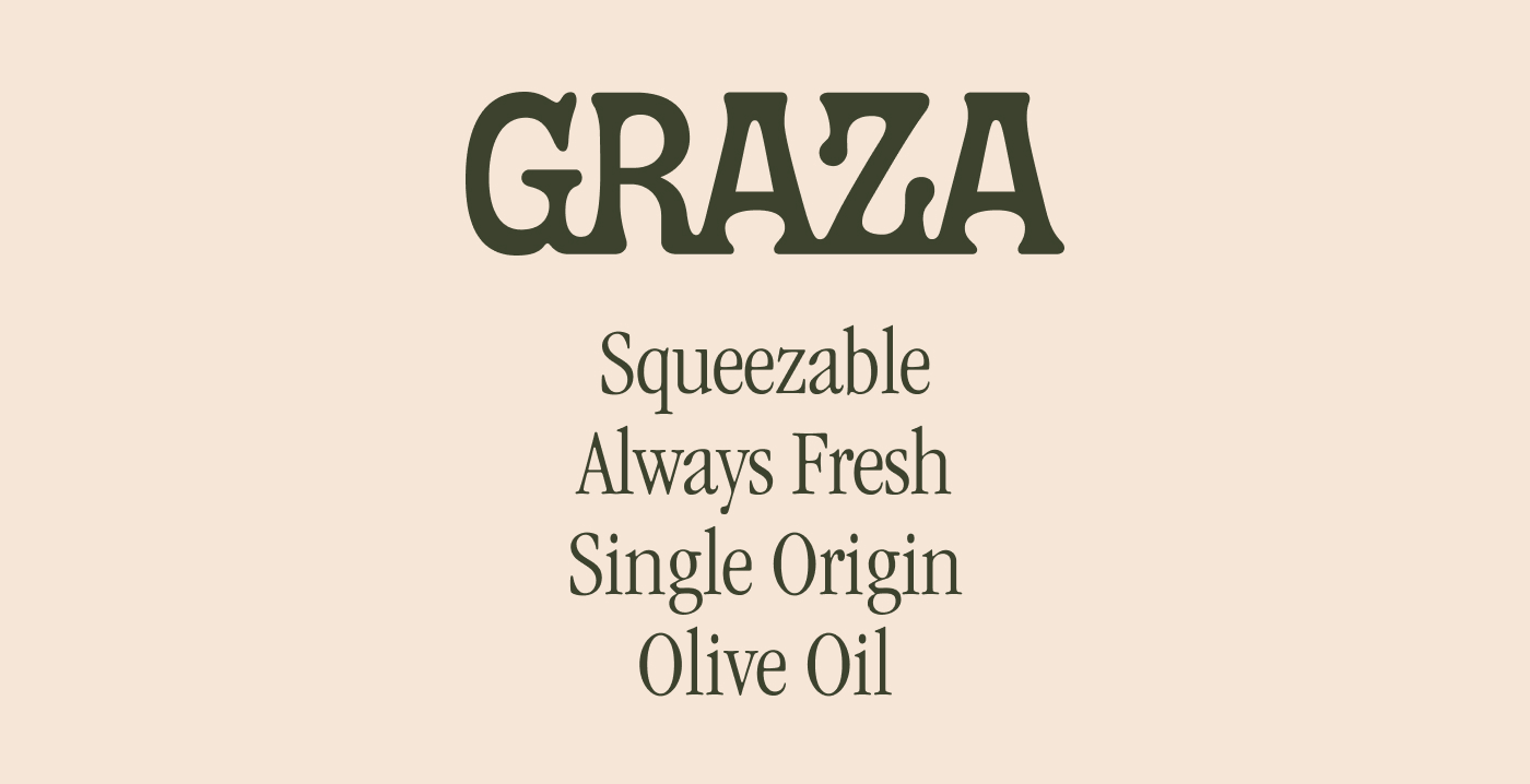 GRAZA SqueezableSingle Origin Extra Virgin Olive Oil.