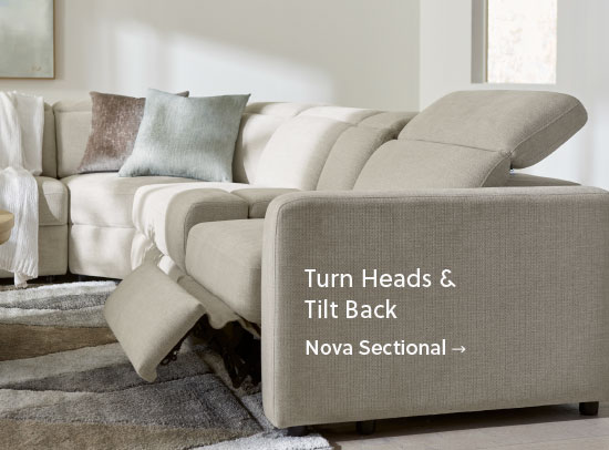 Turn heads and tilt back - Shop Nova Sectional