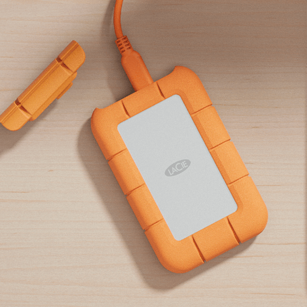 Product shot of the LaCie Rugged Mini