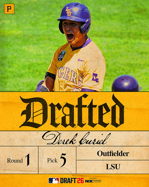 Pirates draft outfielder Derek Curiel