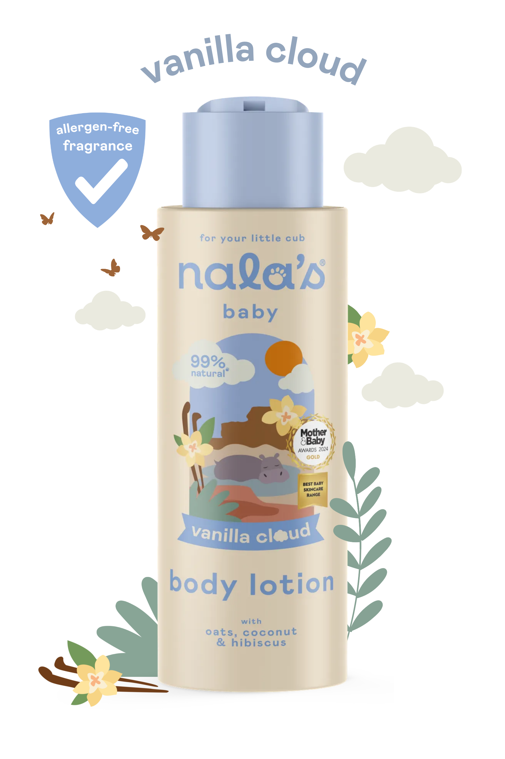 Image of Nala's Baby Vanilla Cloud Body Lotion 400ml