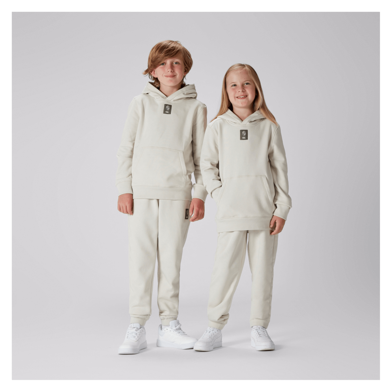 JUNIOR UNISEX BRITISH & IRISH LIONS OUTBACK FLEECE HOODY WHITE