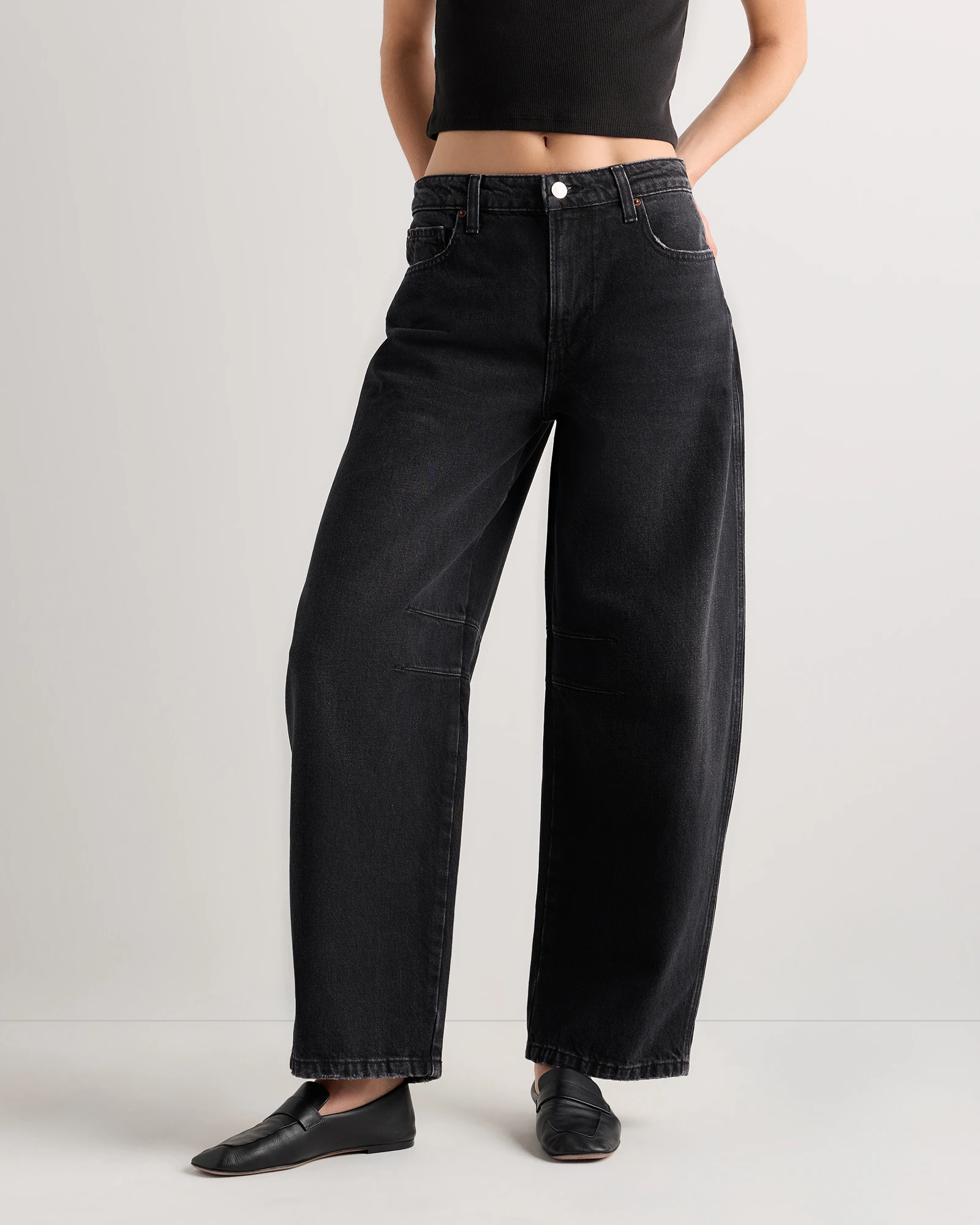 Maya Rigid Darted Barrel Jeans