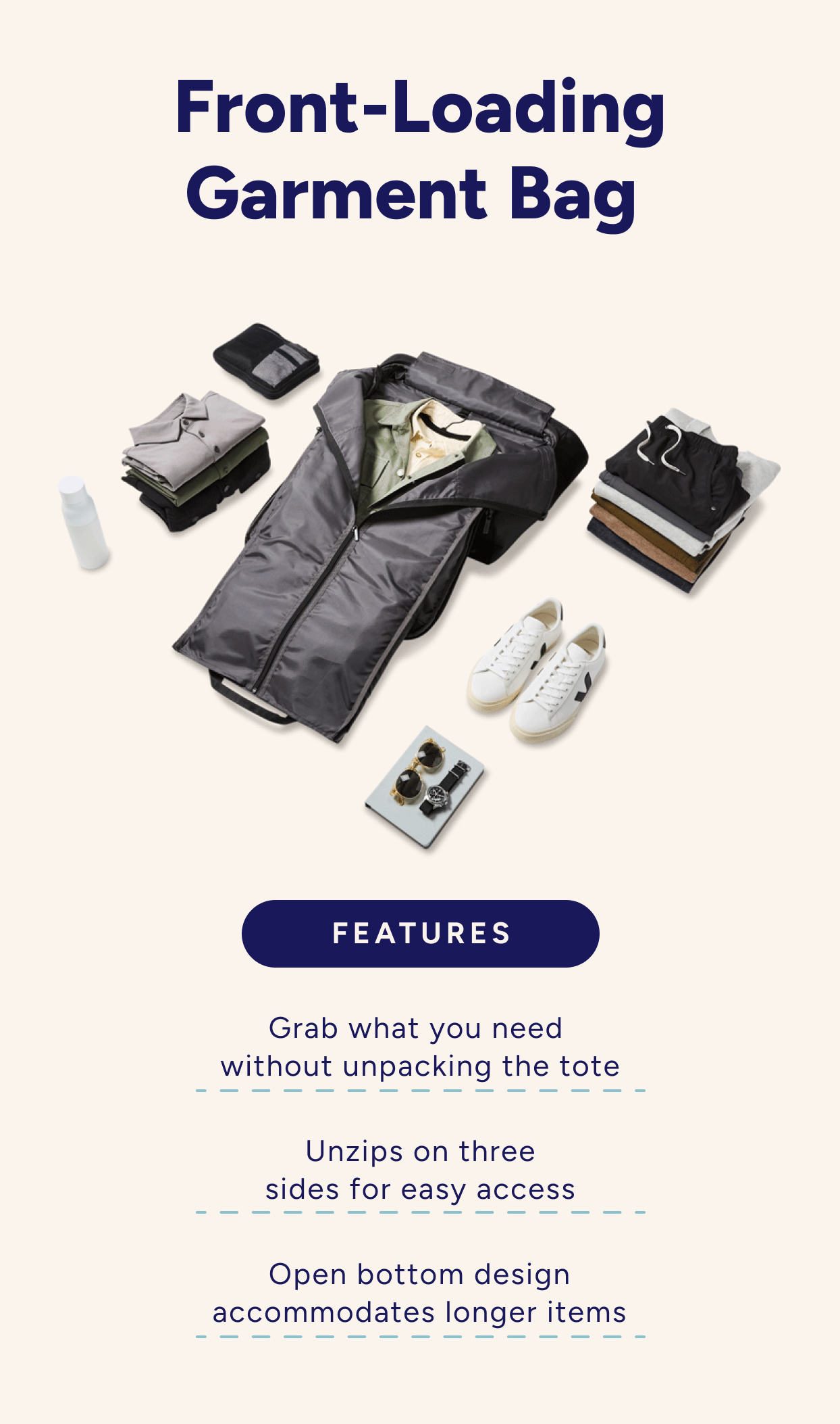an image of a bag with a lot of things inside of it