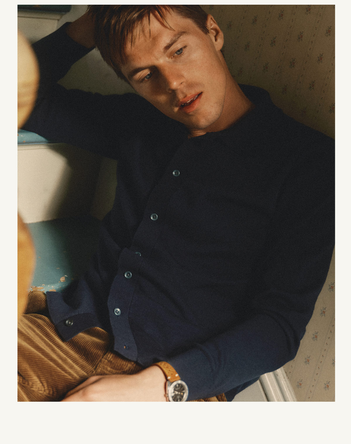 The Nichols Polo in Nocturne Cotton Cashmere