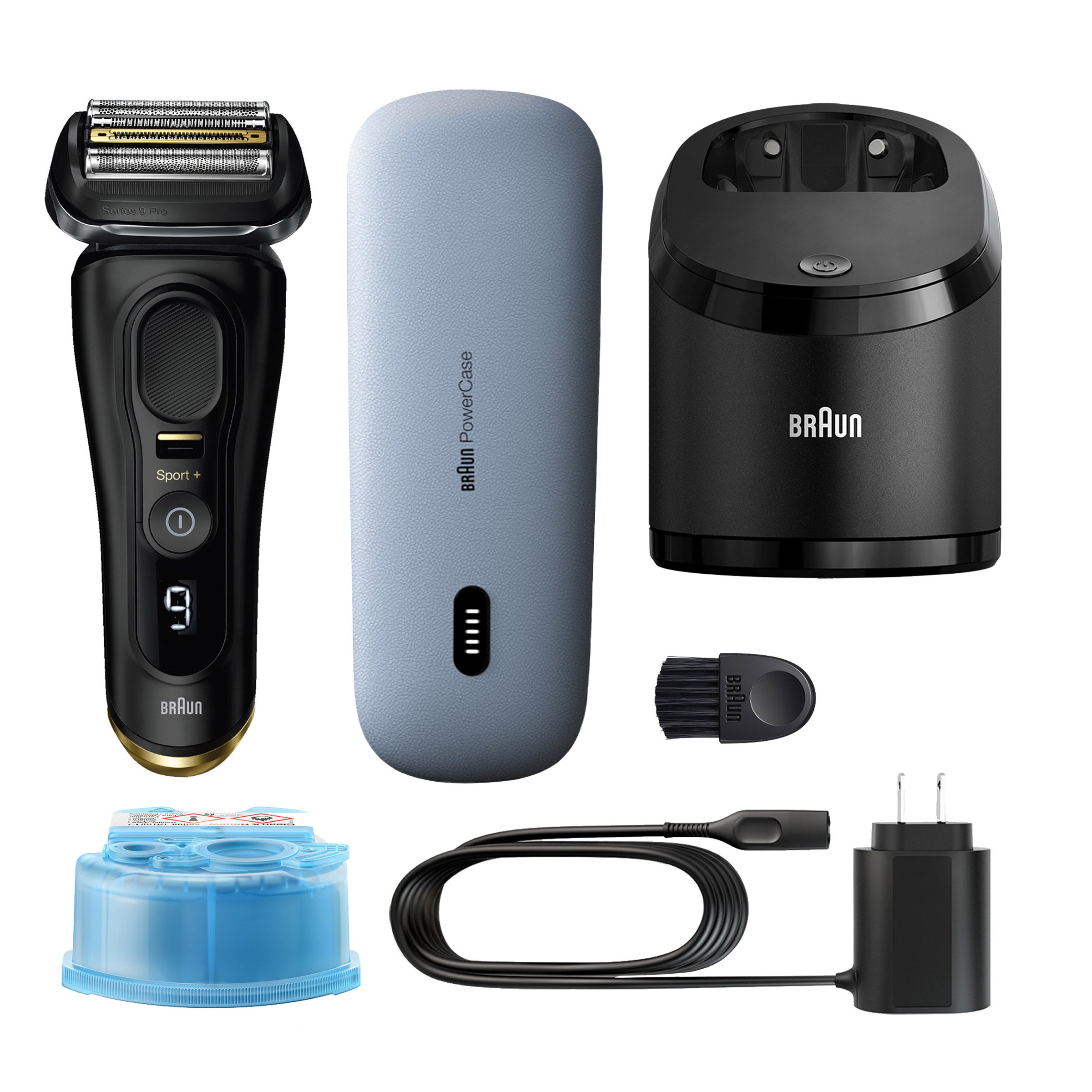 Braun Series 9 Sport Shaver with Clean & Charge System + PowerCase
