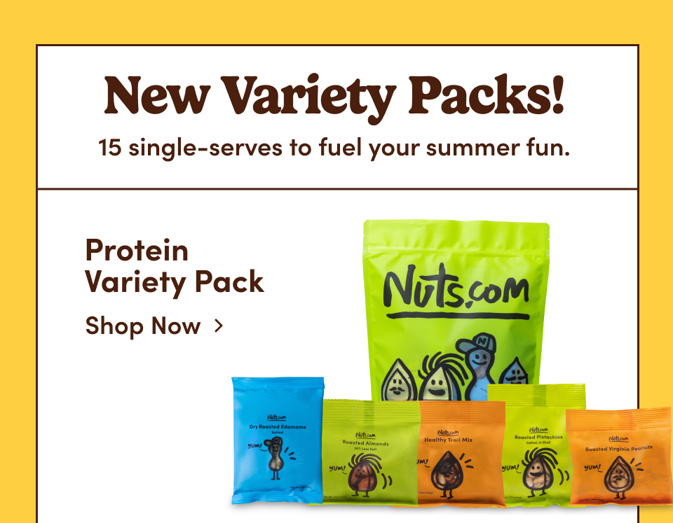 New Variety Packs! 15 single-serves to fuel your summer fun. Protein Variety Pack. Shop now. 