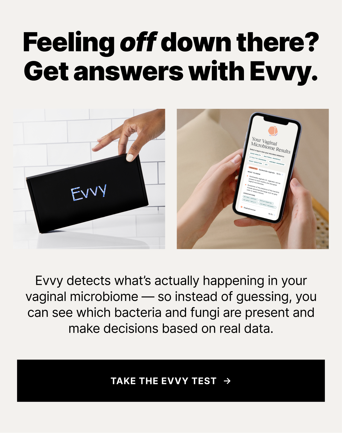 Get answers with Evvy