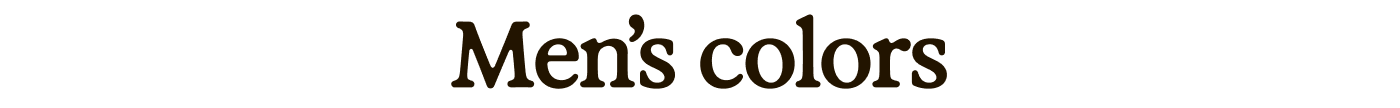 Men's colors