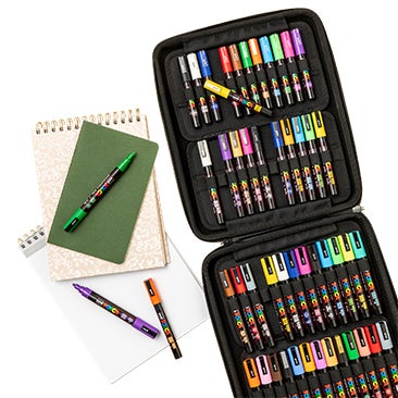 POSCA 50-Count Marker Set with Carrying Case