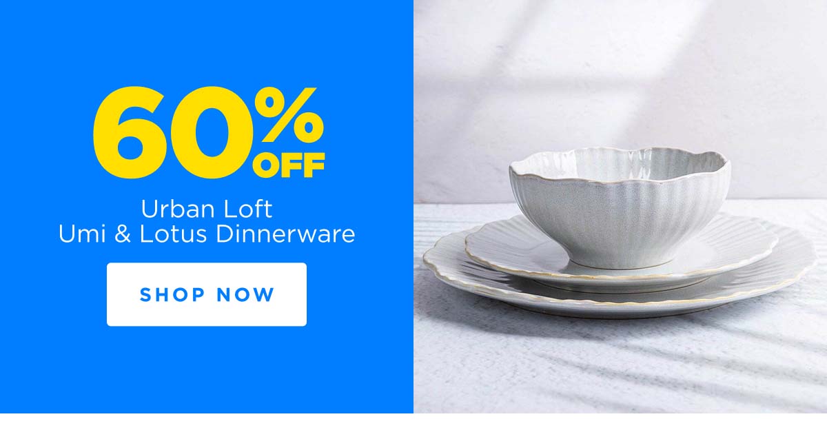 60% Off Urban Loft Umi & Lotus Dinnerware