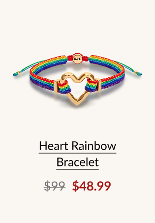 Heart Rainbow Bracelet