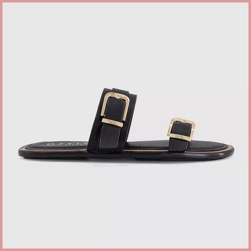 OFFICE  San Francisco Double Buckle Sliders
