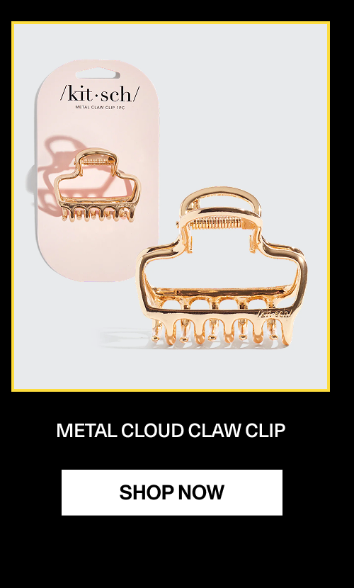 Gold Metal Cloud Claw Clip