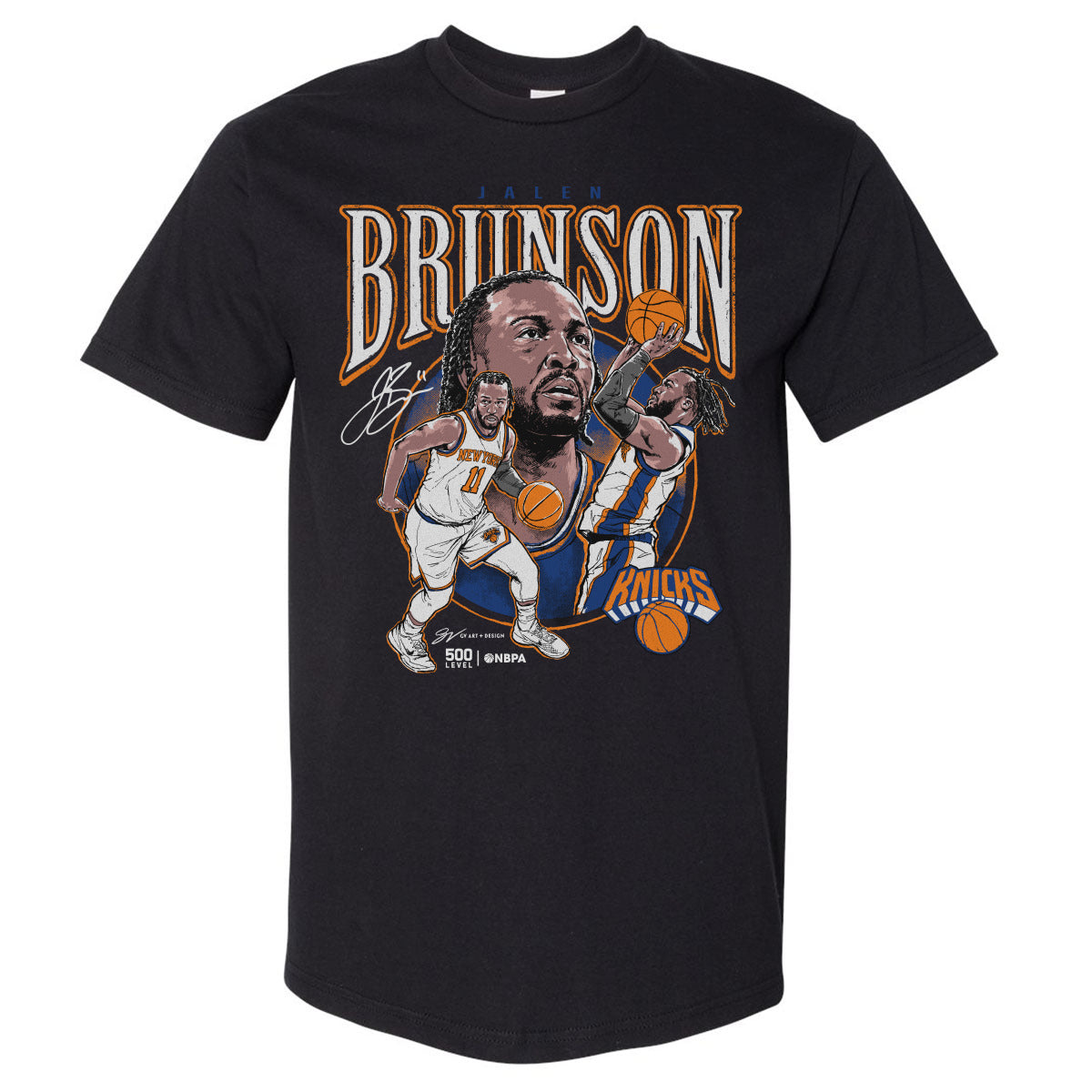 Image of Jalen Brunson New York Knicks Trio WHT