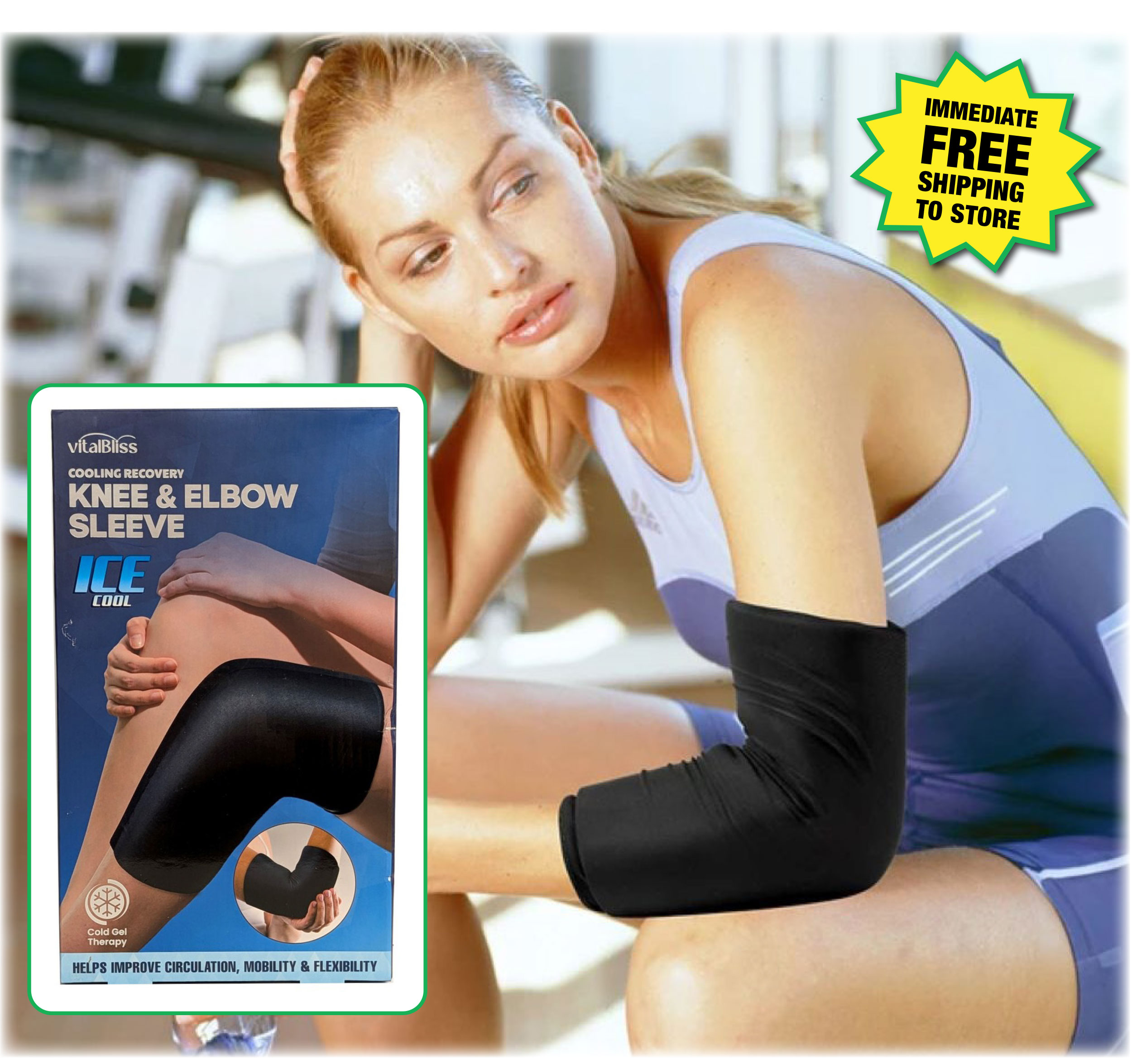Cooling Recovery Knee and Elbow Sleeve - Small/Medium - ONLY $6.99 After Rebate*!
