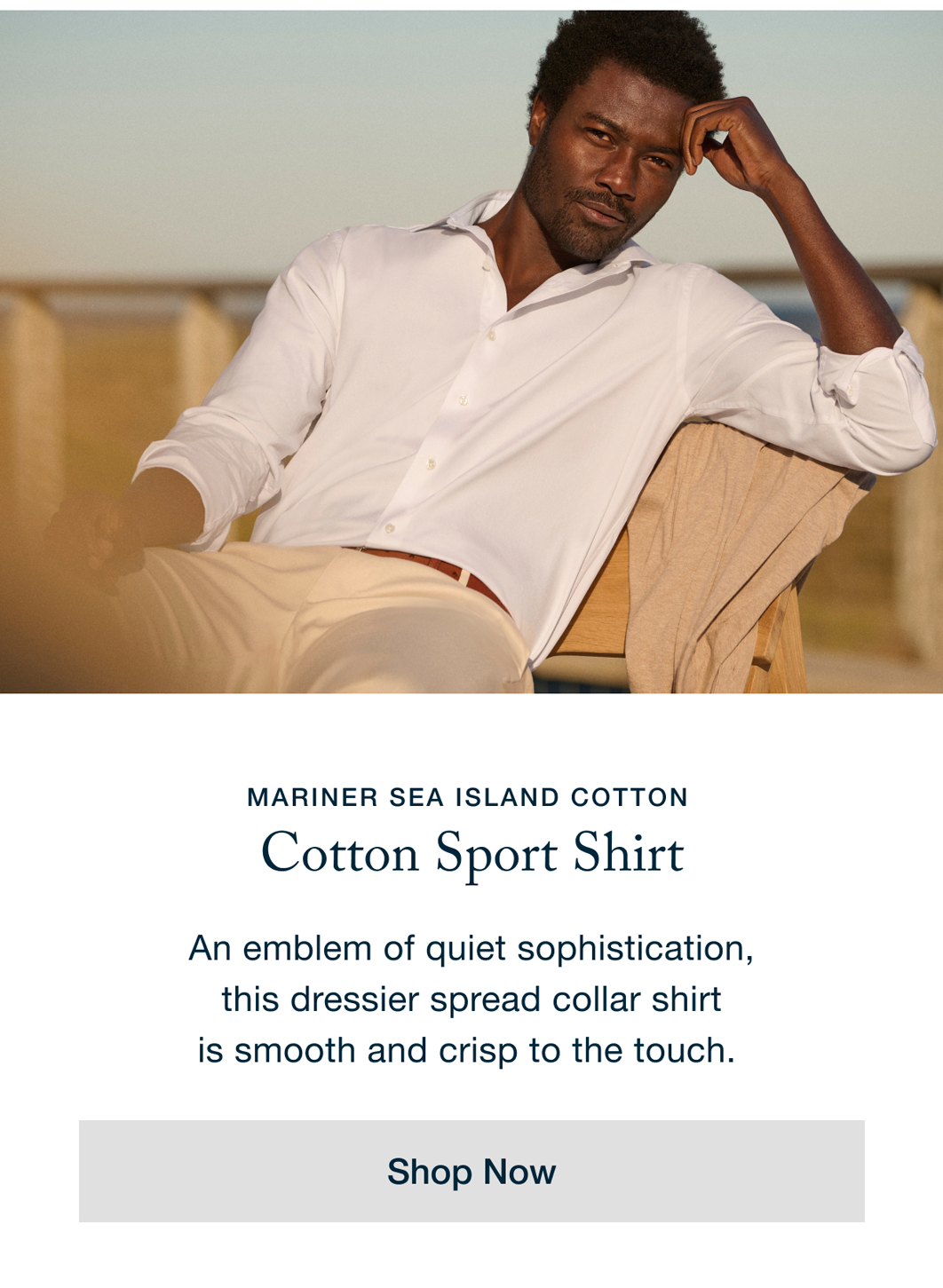 Mariner Sea Island Cotton - Cotton Sport Shirt - Shop Now