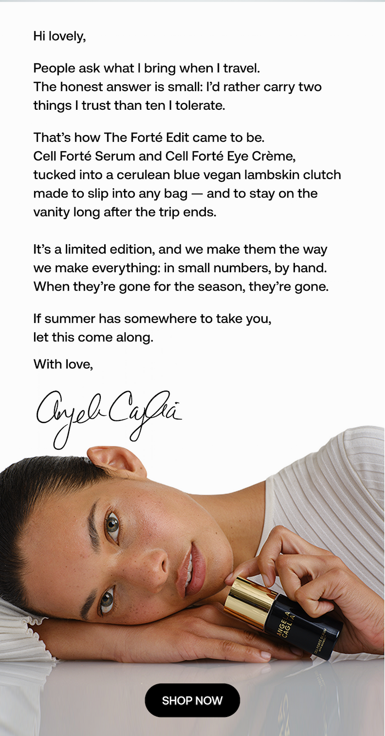 Angela Caglia shares the story behind the limited-edition Forté Edit.