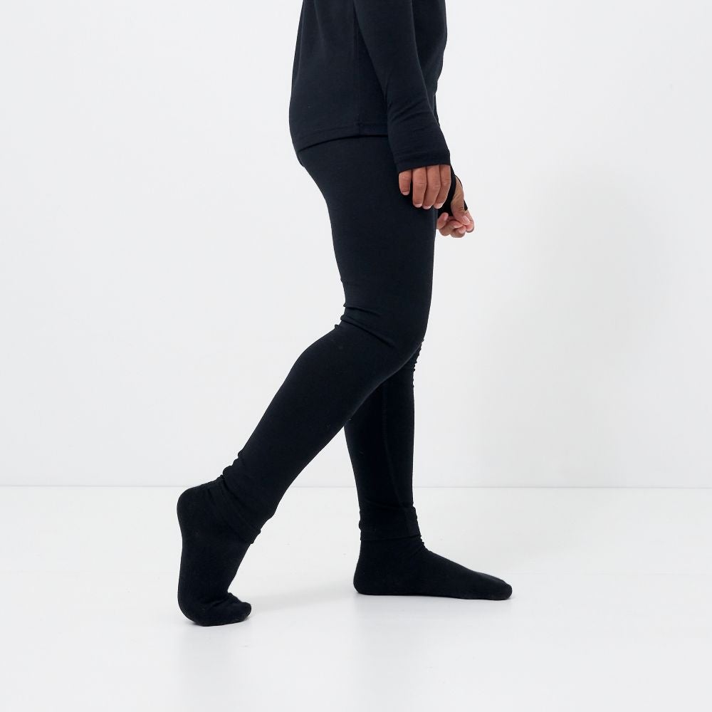 R&R Sport Wimbledon Kids Merino Thermal Leggings