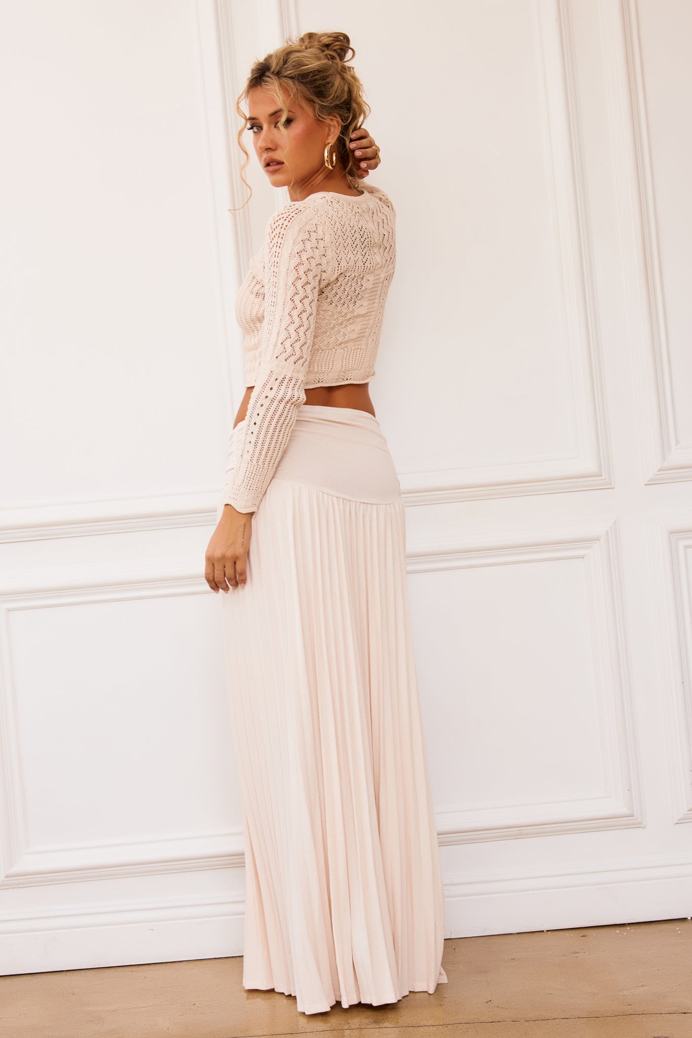Image of Lori Knit Crop Top - Cream