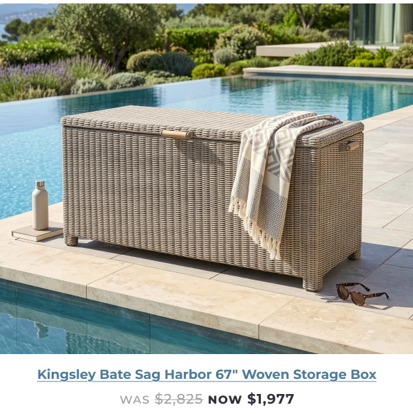 Kingsley Bate Sag Harbor 67in Woven Storage Box