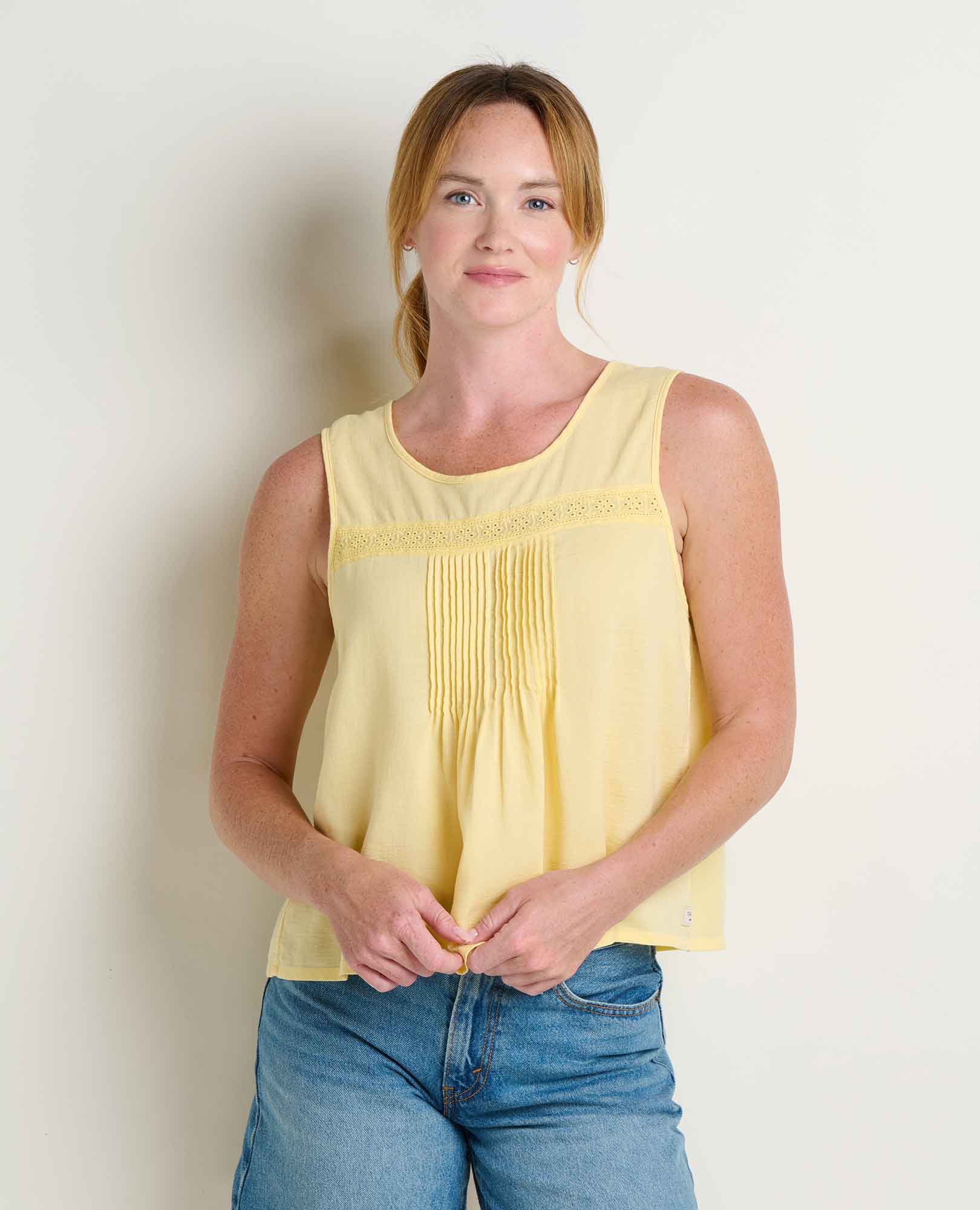 Image of Manzana Pin Tuck Tank
