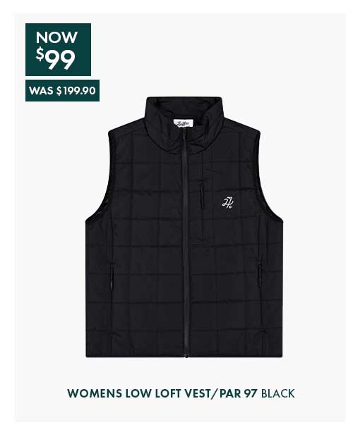 WOMENS LOW LOFT VEST BLACK