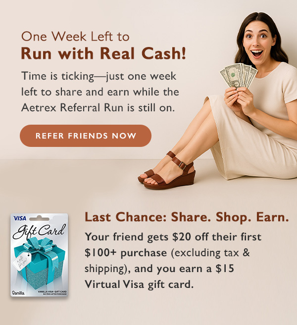 One week left to run with real cash! | Refer friends now