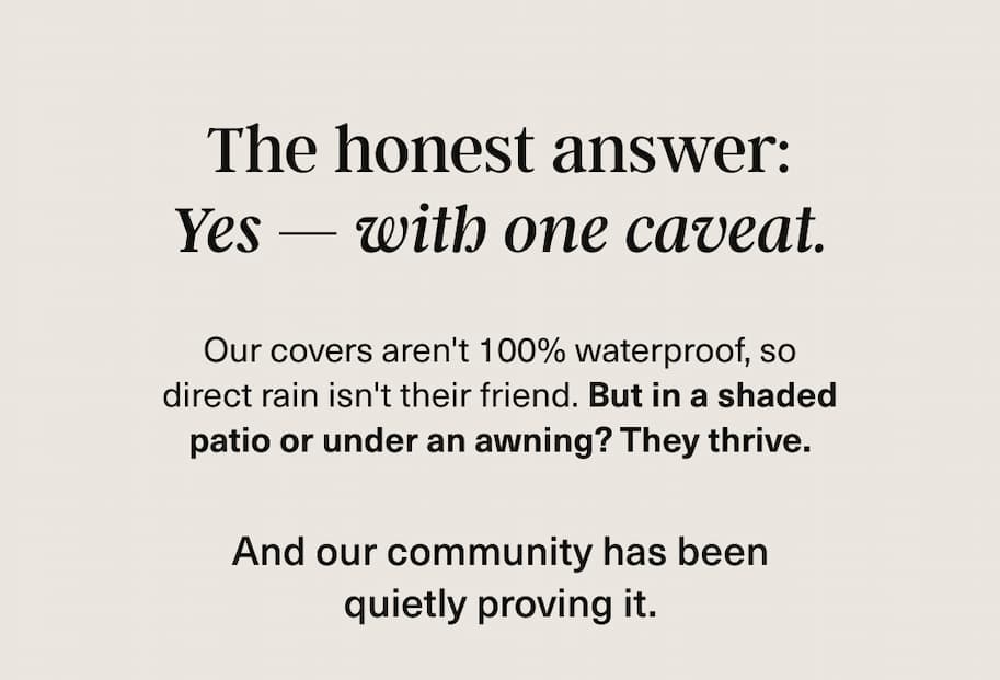 Yes with one caveat. Its not 100% waterproof but it is stain-proof