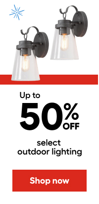 Up to 50% OFF Select outdoor lighting