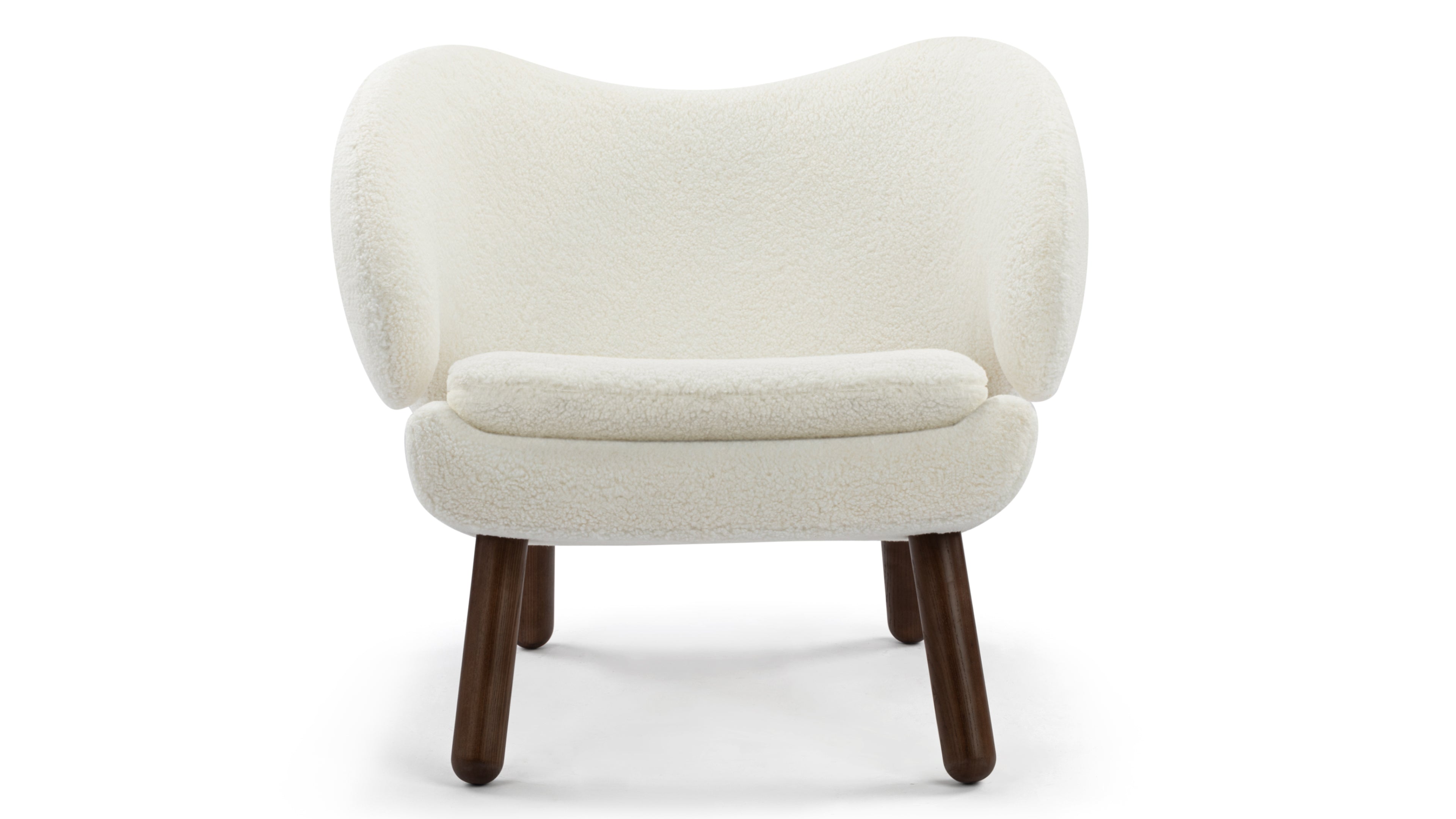 Image of Pelican - Pelican Lounge Chair, White Sherpa | FINAL SALE