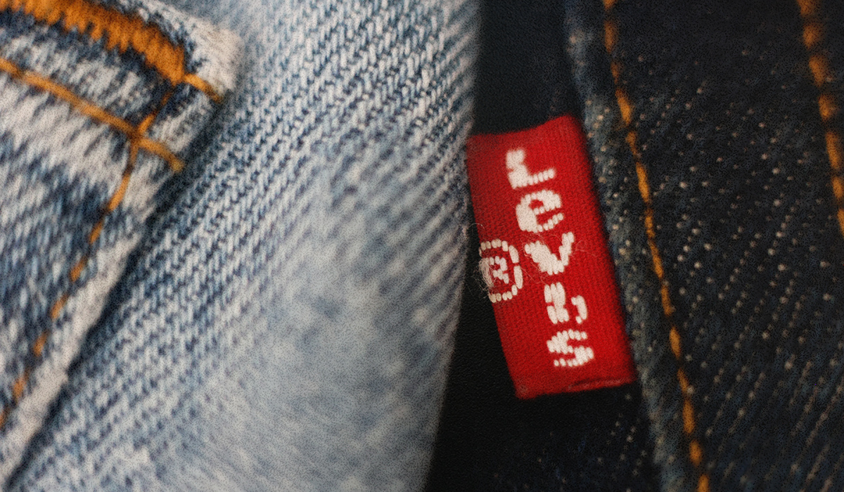 A close-up of a Levi's tag.