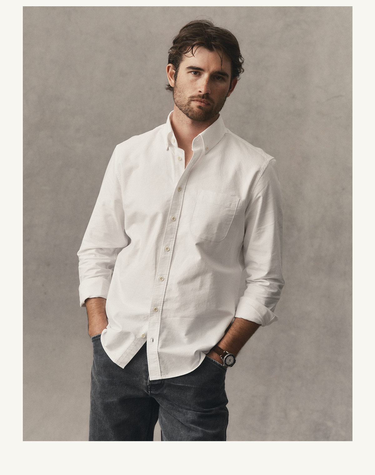 The Jack in White Everyday Oxford