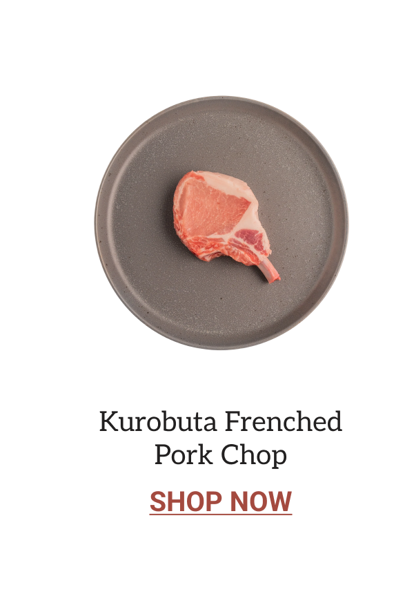 Kurobuta frenched pork chop