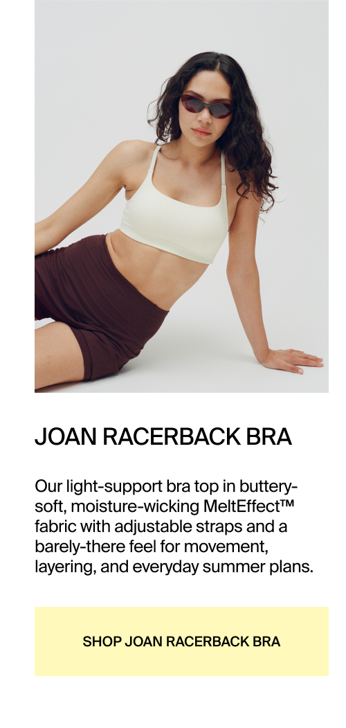 Shop Joan Racerback Bra in Chardonnay 