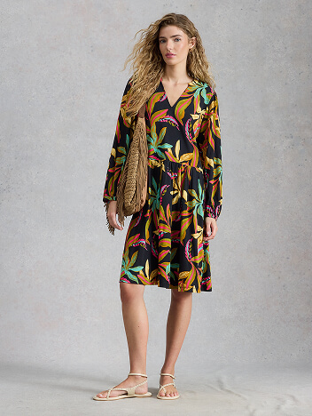 Shop Lola Jersey Notch Neck Dress