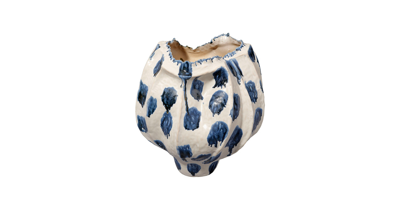 Image of Selene Wide Ceramic Decorative Vase