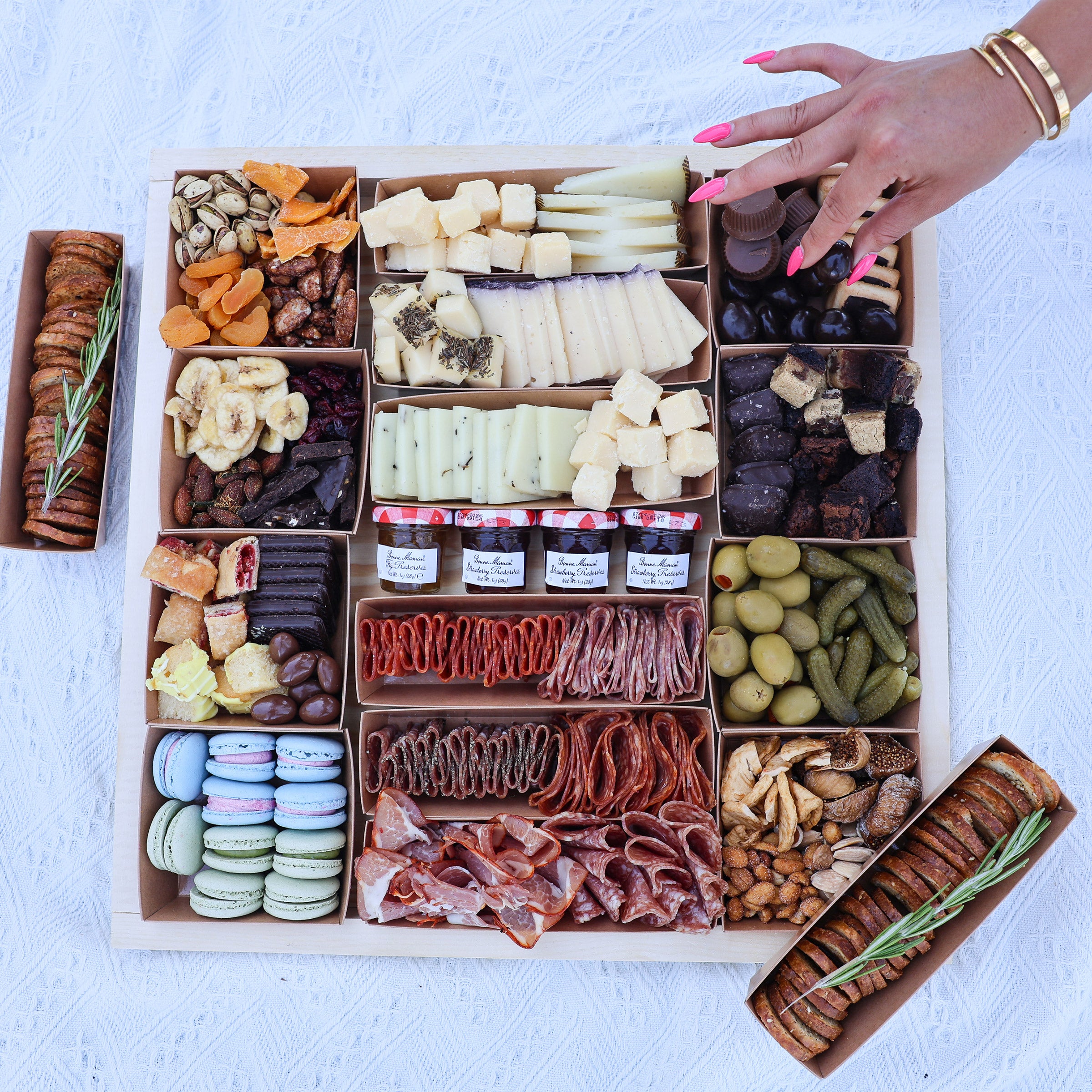 Luxe Bites Sweet and Savory Ready-to-Eat Charcuterie Board, 99.6 oz Total